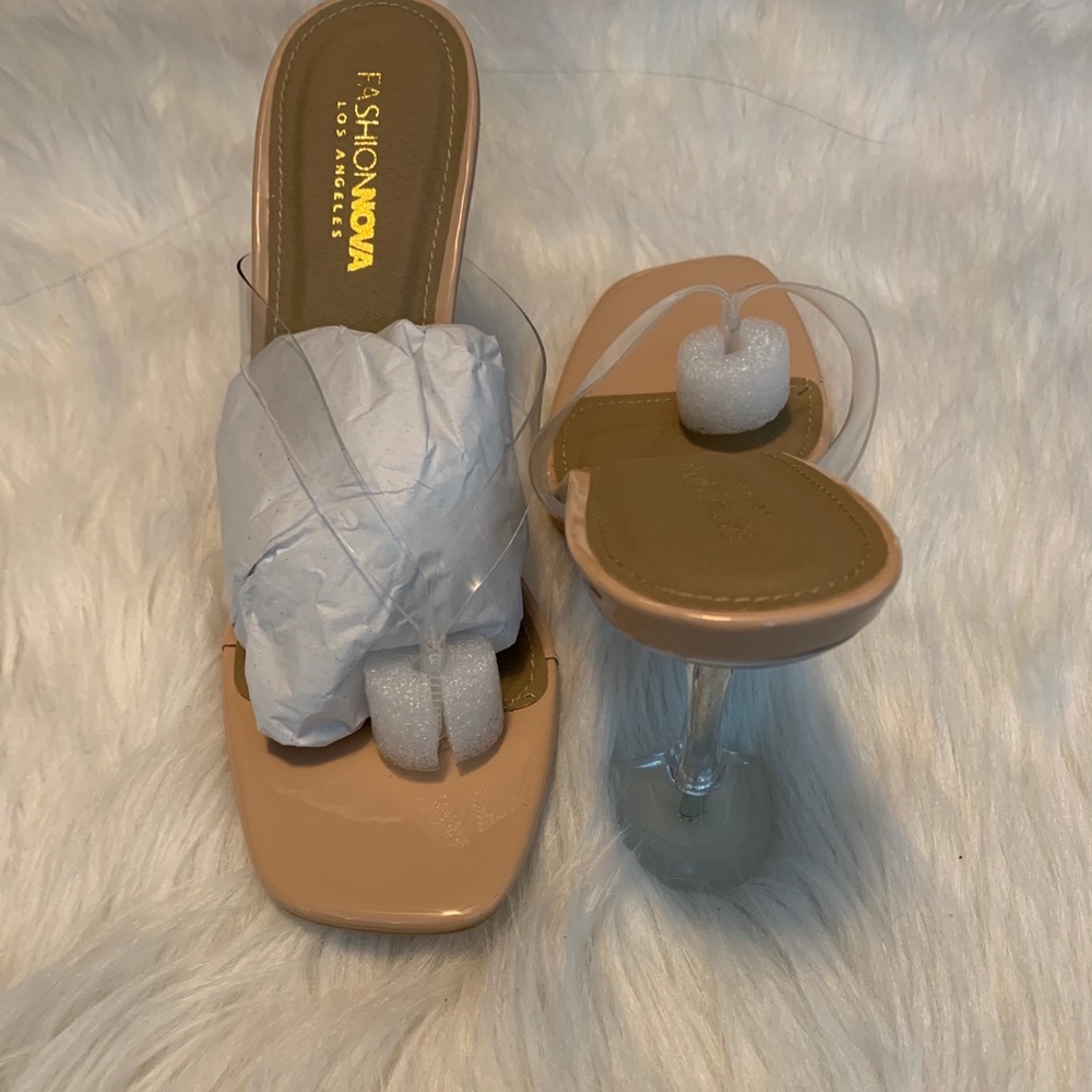Fashion Nova Clear Heels